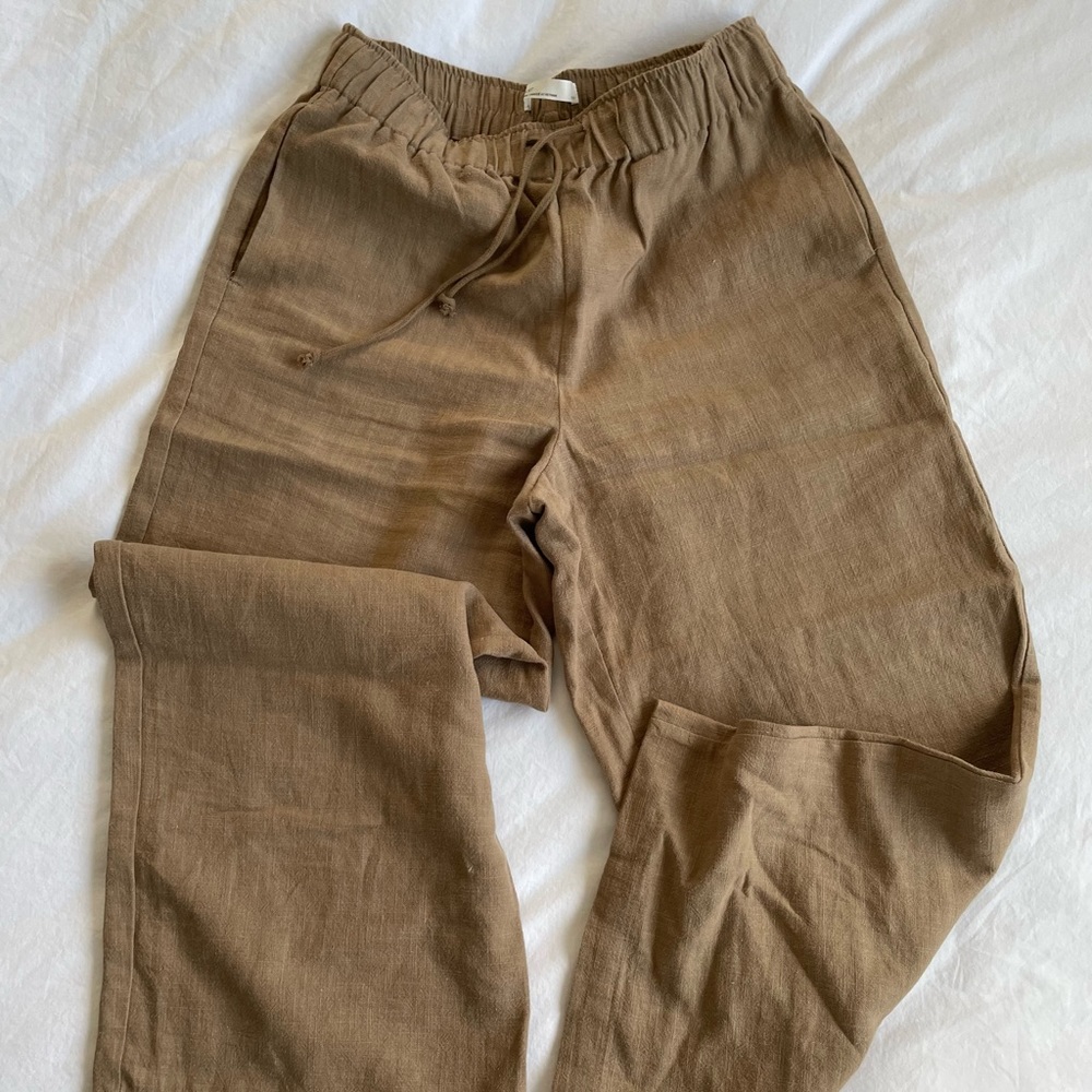 Oak and fort gauzy cropped pant